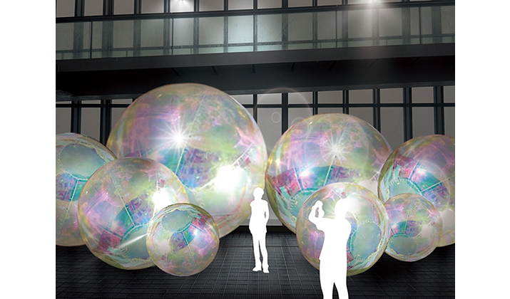 スカイプロムナード フォトスポット<br>「Bubble Bloom - シャボン玉のようにきらめく花 -」