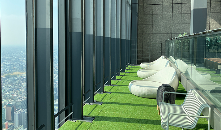 屋外展望台「スカイプロムナード」展望エリア リニューアル